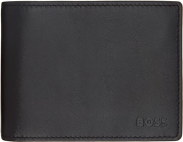 BOSS 黑色 Embossed-Logo Coin 钱包