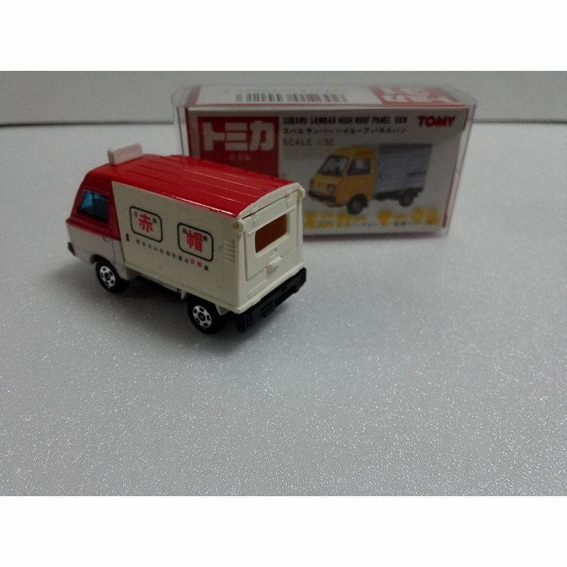 トミカ】No.31 スバル サンバー ハイルーフパネルバン 赤帽特注 日本製