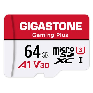Gigastone Gaming Plus microSDHC UHS- U1 64GB (2入組) 遊戲專用記憶卡 支援Nintendo Switch(附SD轉卡)