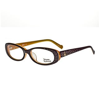 Vivienne Westwood 英國光學鏡框閃亮晶鑽星星搖滾派對英倫龐克風(黃) VW20604