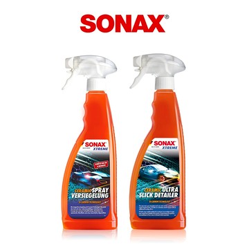 SONAX CSC長效陶瓷護膜 + CQD陶瓷護膜 免運 強潑水 快速護理 陶瓷光澤 汽車鍍膜 矽碳科技 德國原裝