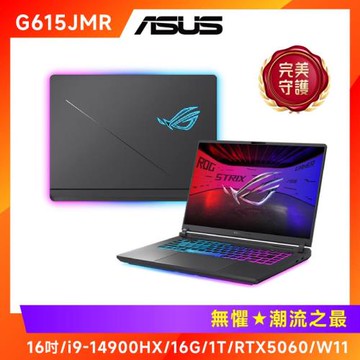 ASUS ROG Strix G16 電競筆電 i9-14900HX/16G/1T/RTX5060/G615JMR-0021G14900HX-NBL