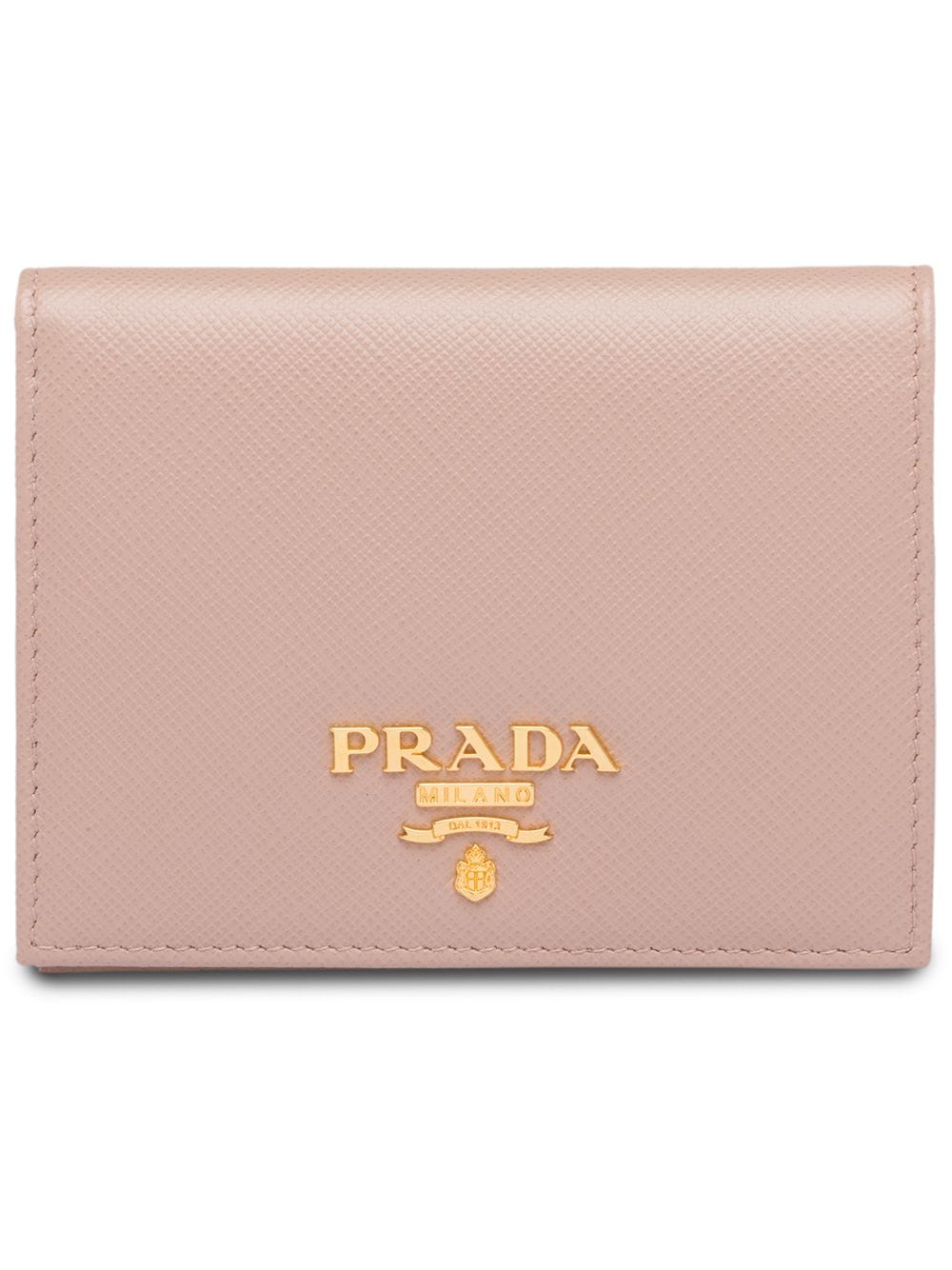 Prada - saffiano foldover wallet - women - Calf Leather - One Size - Pink