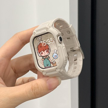 10代 Ultra 鎧甲錶帶 適用於 蘋果 9 8 7 6 SE 5 42mm 45mm 46mm 錶帶 蘋果手錶錶帶