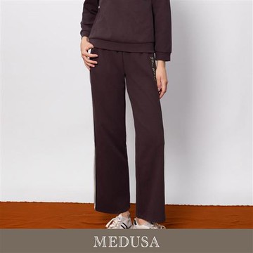 現貨【MEDUSA 曼度莎】星星 Happy 水鑽運動長褲（M-XL）｜女休閒褲 女運動褲