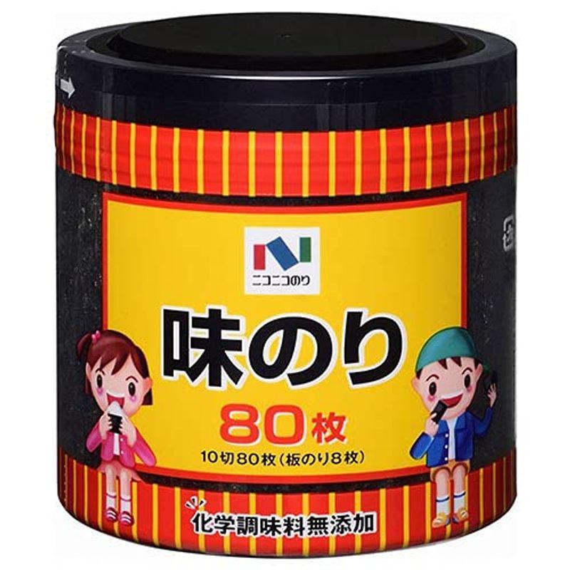 ニコニコのり 味付のり卓上 10切80枚(板のり8枚)×15個入×(2ケース)