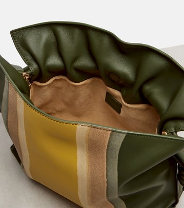 Loewe Flamenco Medium leather and suede clutch