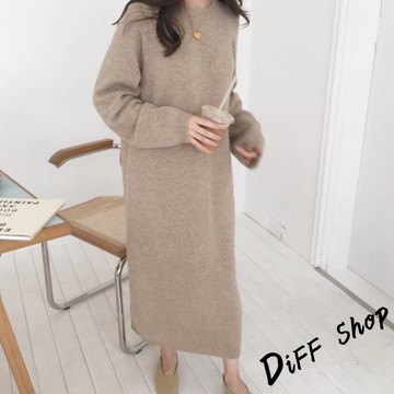 韓版慵懶風長版毛衣【S350】
