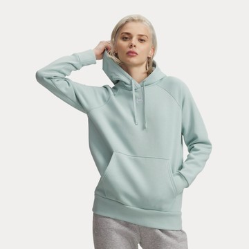 【UNDER ARMOUR】UA 女 Rival Fleece 長袖帽T_1379500-477