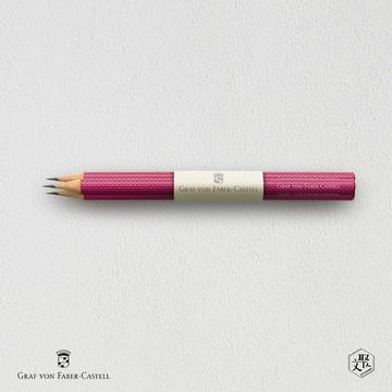 【Graf von Faber-Castell】繩紋鉛筆3入-螢光粉(原廠正貨)