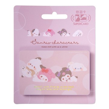 【悠遊卡 EasyCard】三麗鷗粉嫩系列SuperCard悠遊卡-一起趴
