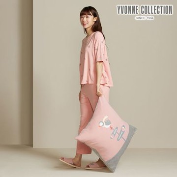 YVONNE 以旺傢飾 海鸚鵡方形抱枕（60x60公分）-微光粉