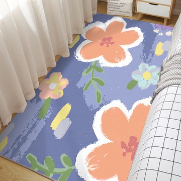 卡通地毯臥室少女心床邊毯 家用大面積地墊客廳耐臟茶幾毯【淘夢屋】