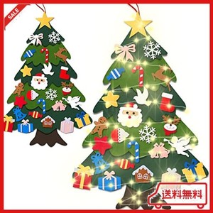 クリスマス 飾り 壁掛け フェルトクリスマスツリー オーナメント