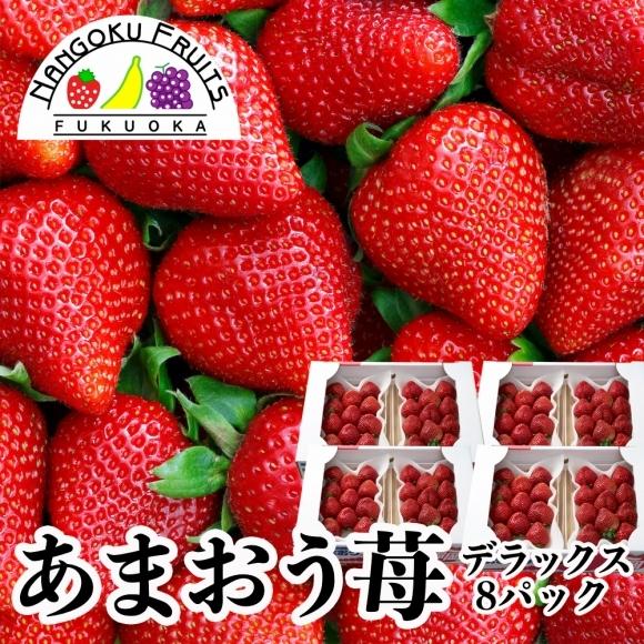 福岡産 あまおう苺 デラックス 8パック（ギフト いちご イチゴ 苺 御歳暮 御祝）