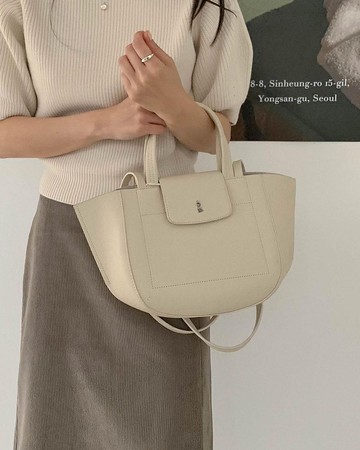韓國 The Ally | LINGO BAG (附內袋) | 象牙白色 | 手袋 單肩包