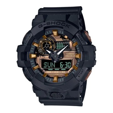 G-SHOCK 農家橡樹金屬質感雙顯電子錶
