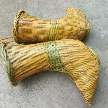 統編發票/手工竹編彎蔞竹編裝飾品擺件掛件貴州民間傳統工藝製作竹編鐮刀簍 竹製品 手工製作 竹編 竹飾品 竹擺件