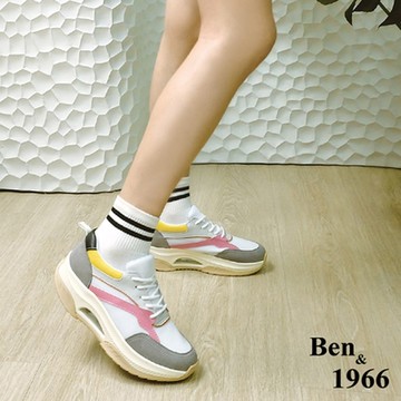 Ben&1966高級網布舒適休閒鞋-灰(216381)