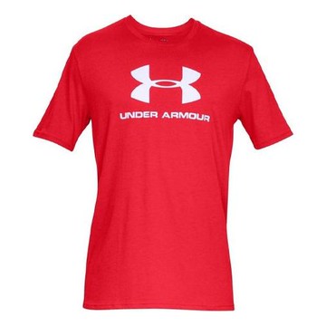Men's Under Armour Sportstyle Training Sports Short Sleeve Red