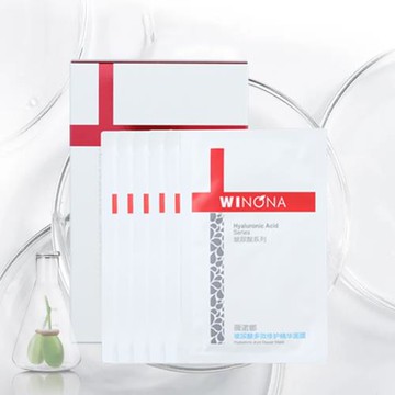 薇諾娜玻尿酸多效修護精華面膜25ml6貼 若微諾娜官網強效舒緩修復