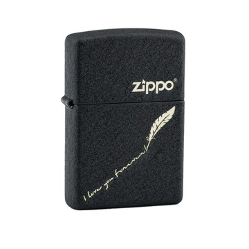 Zippo 【官方授權】Feather Love Letter (Silver) 羽毛情書(銀色)防風打火機