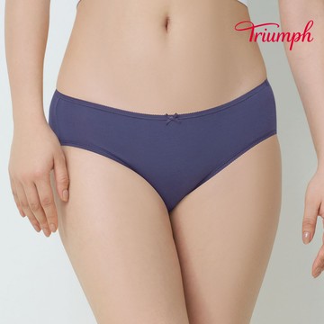 黛安芬-輕風自在 棉質中腰內褲 M-EL 石板藍｜74-7075 JA