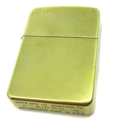 ジッポー ZIPPO 1937 レプリカ 復刻 ブラッシュ ブラス オイルライター 2016年製 着火確認済み