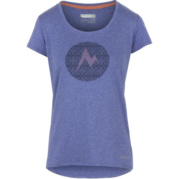 ├登山樂┤美國Marmot土撥鼠 Women's Post Time  女款防曬排汗短袖T恤 紫 #55250-6553