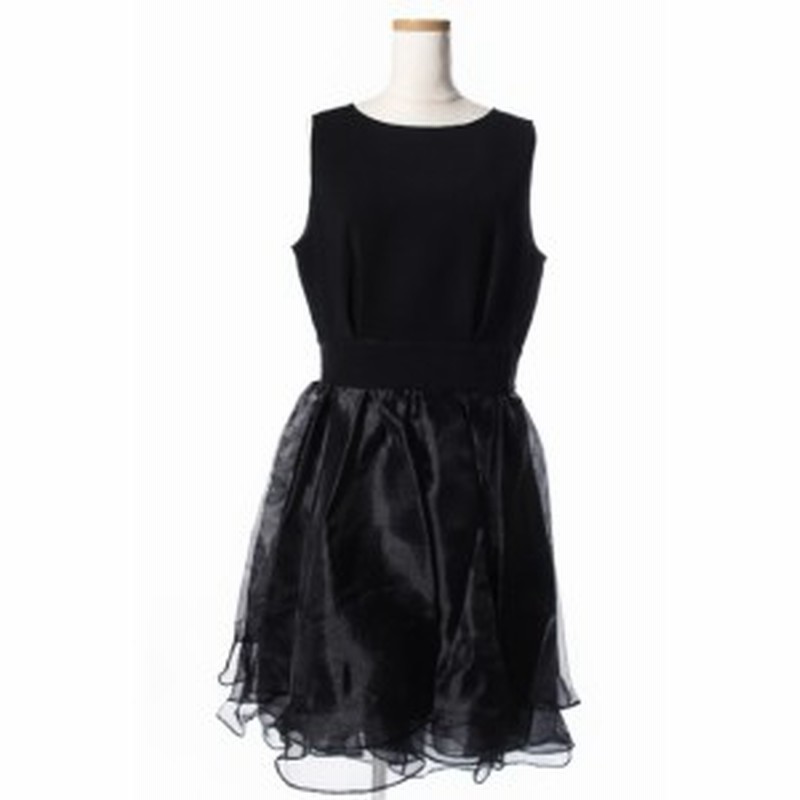 中古 未使用品 コイ Koi ワンピース ノースリーブ ロング フレア オーガンジー 40 黒 ブラック Mm0514 レディース 通販 Lineポイント最大1 0 Get Lineショッピング