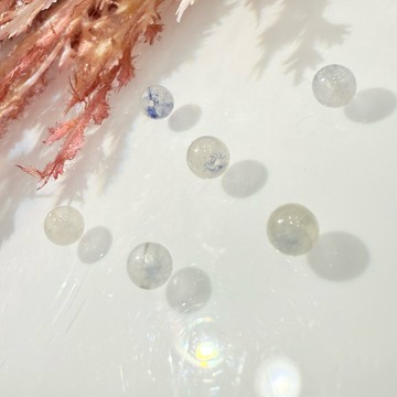 💕 𝓒. 𝓣 晶寶💕藍線石 水晶 圓珠 單珠 隨形 散珠 diy 設計 有孔洞