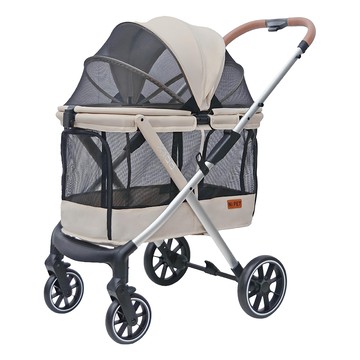 Ni Pet 中大型一鍵收寵物推車 X100  星辰白  1個