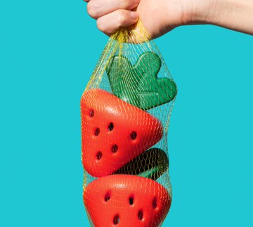 【漏食草莓】潔齒磨牙/陪伴寵物玩具