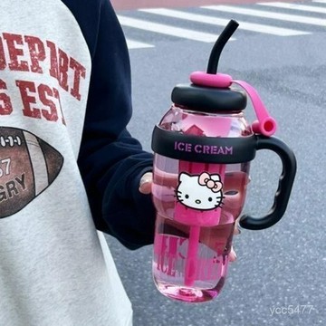 小包臺灣出貨🌟高顔值大容量男女水杯便攜新款2025夏季耐高溫塑料杯吸管戶外杯子🌟