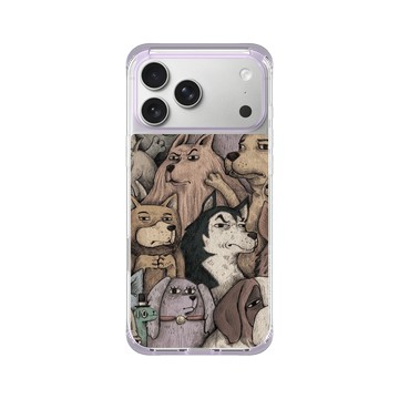 iPhone 17 Pro Max ClearX (MagSafe 兼容) 夢透紫 - 怪奇事物所 Incrediville - 狗急不跳牆密集恐懼症