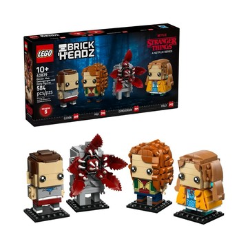 LEGO 40879 大頭系列 伊萊雯 麥克絲 魔神和荷莉 Eleven Max Demogorgon and Holly Figures  混合顏色  1套