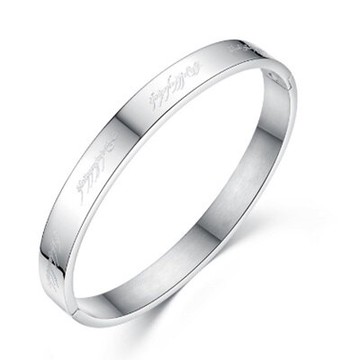 鈦鋼手環 手鍊 (一對)-時尚愛情宣言百搭生日情人節禮物男女飾品73co22【獨家進口】【米蘭精品】