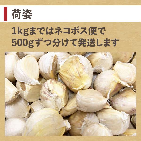 にんにく 青森 1kg 新物 バラ 送料無料 皮剥けなし 青森県産にんにく 1キロ バラニンニク ネット詰め 国産