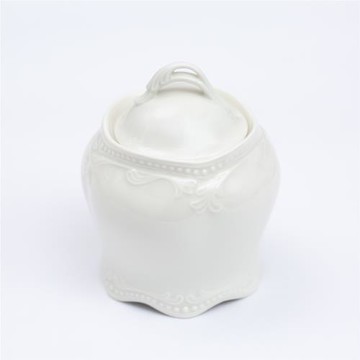 德國進口seltmann Weiden陶瓷藤蔓浮雕糖罐家用糖缸輕奢帶蓋歐式