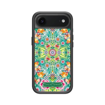 iPhone Air Mod NX -邊框背蓋組合 (相機按鈕) 黑 - Catalina Estrada - Turquoise Jungle