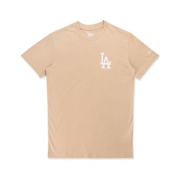 NEW ERA 男女 短袖上衣 ESSENTIAL 洛杉磯道奇 燕麥奶 NE14364821