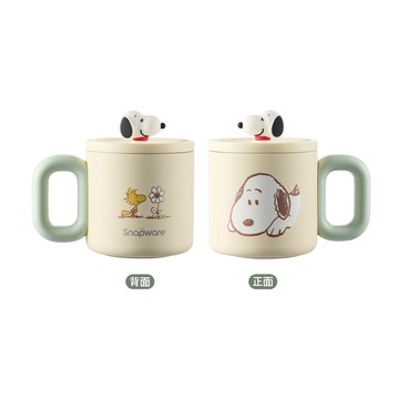 【Snapware康寧密扣】SNOOPY史努比 花野拾光316不鏽鋼保溫保冰辦公杯360ml