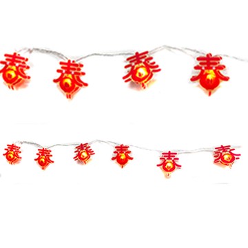 摩達客農曆春節元宵◉開運3米LED燈20燈春字吊飾燈飾-暖白光色暖白光色(USB/電池兩用