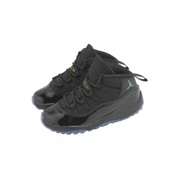 Nike 休閒鞋 Jordan 11 TD 小童 學步鞋 黑 藍 Gamma Blue 喬丹 AJ11 378040-047