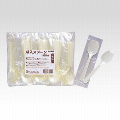 サンナップ（SP-100G）袋入スプーン　（１００本入）（生活用品・家電）（食器・台所用品）（スプーン）
