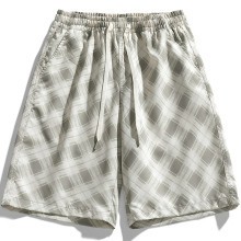 短褲 夏天穿著速乾冰絲抽繩褲 透氣 素面褲子 寬鬆 短男 涼感褲 冰感溫 彈褲 運動健身