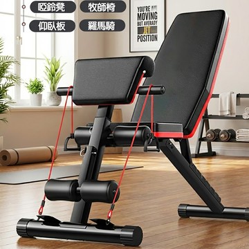 多功能健身椅/送拉力繩/牧師椅/羅馬椅/啞鈴/仰臥板/訓練椅/健身器材/啞鈴凳/重訓椅