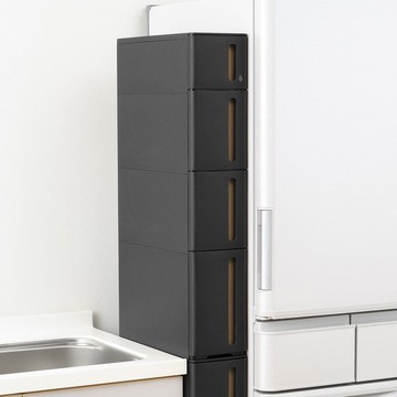 日本squ+ Storanti日製17面寬抽屜式隙縫收納櫃附輪(1S+2M+1L)