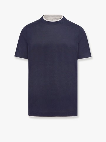 Silk and cotton t-shirt - BRUNELLO CUCINELLI - gender_Man