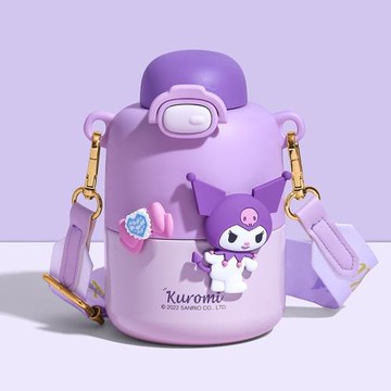 316不銹鋼保溫杯兒童水杯學生吸管杯卡通可愛大容量高顏值大肚杯